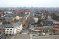 Danish city Frederiksberg seen from above