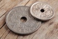 Danish coins Royalty Free Stock Photo