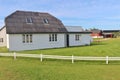 Danish design: White fence in Denmark, Europe.