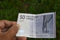 DANISH ECONOMY 50 HALVTREDS KRONER Royalty Free Stock Photo