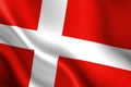 Danish flag Royalty Free Stock Photo