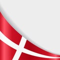 Danish flag background. Vector illustration. Royalty Free Stock Photo