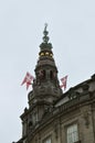 DANISH FLAGS FLY OVER PARLIAMENT PRINCE JOACHIN 50 Royalty Free Stock Photo