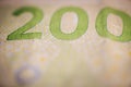 200 Danish krone banknote, Group of money stack of 200 Denmark krone banknote a lot of the background texture