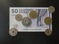 Danish Krone notes and coins, Denmark Royalty Free Stock Photo