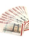 Danish krone - 1000 DKK banknotes Royalty Free Stock Photo