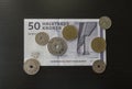 Danish Krone notes and coins, Denmark Royalty Free Stock Photo