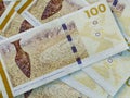 Danish krone. Money of Denmark, business background. DKK. Closeup shot