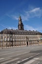 Danish parliament Christiansborg castle in Copenhagen