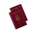 Danish passport Royalty Free Stock Photo