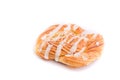 Danish pastries isolated on white background Royalty Free Stock Photo