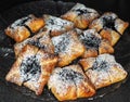 Danish pastry with blueberry jam filling with Royalty Free Stock Photo