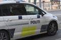 Danish police auto in Copenhagen Denmark