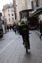 DANISH POLICE PATROLS STROGET ON BIKES