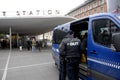 DANISH POLICE T NORREPORT TRAINSTATION