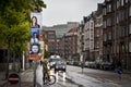 Danish politicians posters on a pole Royalty Free Stock Photo