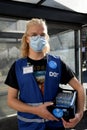 Danish public transport authority give free face mask in need