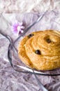 Danish roll with raisin Royalty Free Stock Photo