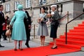 Danish Royal familiy arrives at Christiansborg Copenhagen