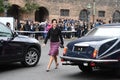 DANISH ROYAL FAMILY ARRIVES AT PARLIAMENT OPENING. Royalty Free Stock Photo