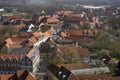 Danish Royal Ribe town seen from above. Royalty Free Stock Photo