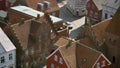 Danish Royal Ribe town seen from above. Royalty Free Stock Photo