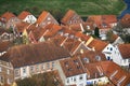 Danish Royal Ribe town seen from above. Royalty Free Stock Photo