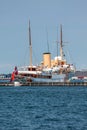 The Danish royal yacht Dannebrog Royalty Free Stock Photo