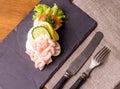 Danish specialties and national dishes, high-quality open sandwich