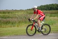 Danish triathlete at Ironman Sweden 2012 Royalty Free Stock Photo