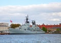 Danish warship Royalty Free Stock Photo