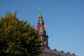 DANNEBORG FLY FULL STAFF AT CHRISTIANSBORG Royalty Free Stock Photo