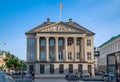 Danske bank building facade with corinthian columns in Copenhagen, Denmark