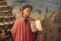 Dante alighieri fresco Royalty Free Stock Photo