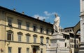 Dante Alighieri memorial statue. Florence, Italy Royalty Free Stock Photo