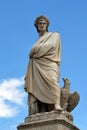 Dante Alighieri monument in Florence - Italy.