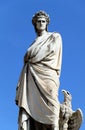 Dante Alighieri's statue Royalty Free Stock Photo