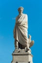 Dante Alighieri`s statue in Florence Italy Royalty Free Stock Photo