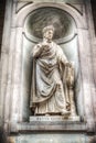 Dante Alighieri statue in Galleria degli Uffizi Royalty Free Stock Photo