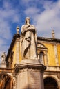 Dante Alighieri statue in Piazza dei Signori, Verona Royalty Free Stock Photo