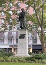 `Dante` by Ettore Ximenes in Dante Park in New York City Royalty Free Stock Photo