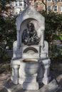 Dante Gabriel Rossetti memorial statue drinking fountain