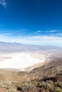 Dante`s View, Devil Golf Course and salt shoreline in Death Vall Royalty Free Stock Photo