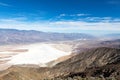 Dante`s View, Devil Golf Course and salt shoreline in Death Vall Royalty Free Stock Photo