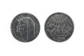 Dante silver coins 2 Royalty Free Stock Photo