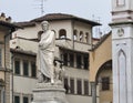 Dante statue in Florence, Italy Royalty Free Stock Photo