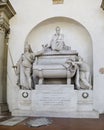Dantes Tomb at Basilica of Santa Croce. Florence,