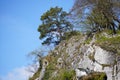 Danube breakthrough from Kelheim to Weltenburg monastery with rocks Royalty Free Stock Photo