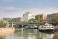 Danube Canal. Vienna. Austria Royalty Free Stock Photo