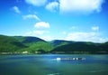 Danube canyon - Touristic boat on the river